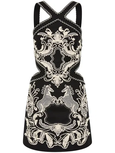 Rebecca Vallance Azera Mini Dress In Black