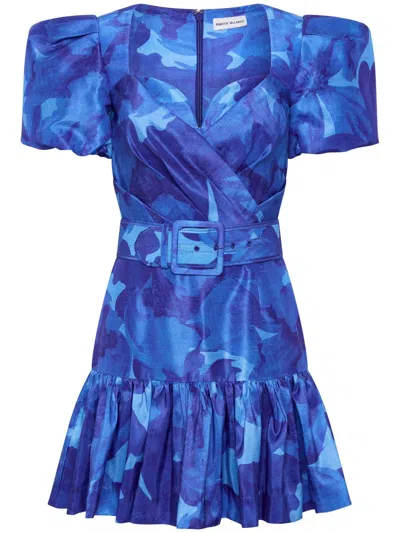 Rebecca Vallance Azula Dress In 蓝色