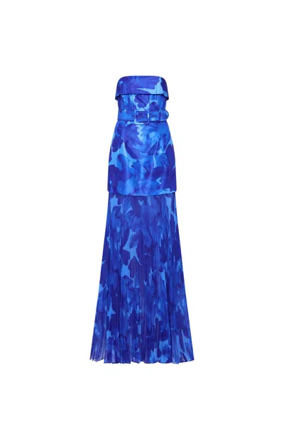 Rebecca Vallance Azula Maxi Dress In Blue