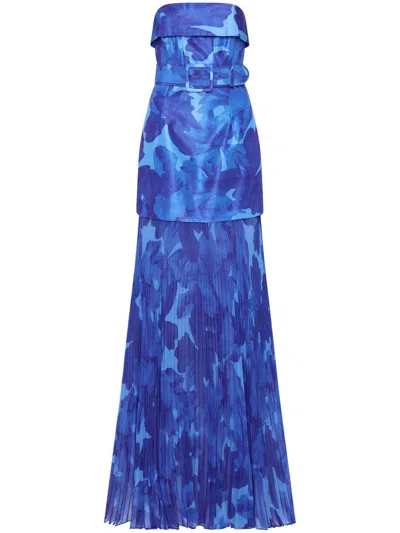 Rebecca Vallance Azula Maxi Dress In 蓝色