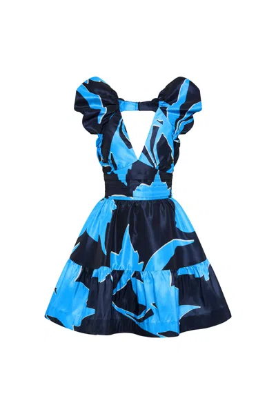 Rebecca Vallance Azzurra Mini Dress In Blue