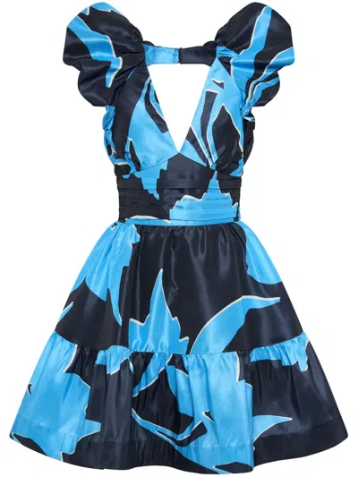 Rebecca Vallance Azzurra Mini Dress In Blue