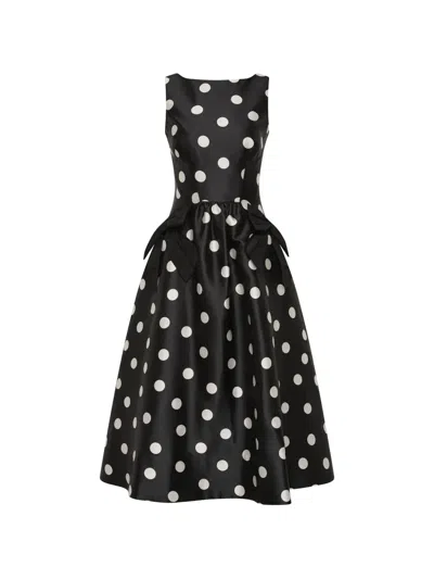 Rebecca Vallance Bacio Midi Dress In Black