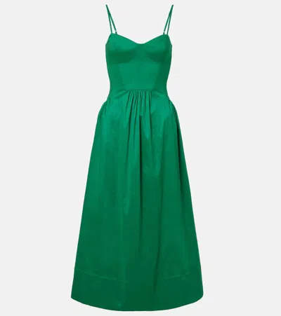 Rebecca Vallance Bailey Belted Pleated Midi Dress