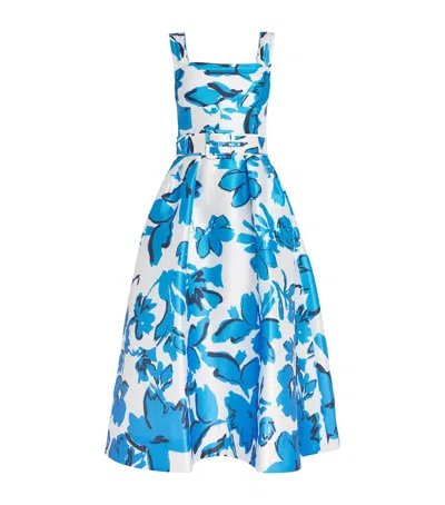 Rebecca Vallance Sapphira Midi Dress In Blue