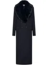 Rebecca Vallance Biera Coat In Blue