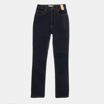 Rebecca Vallance Blue Denim Straight Leg Naomie Jeans S/waist In Black