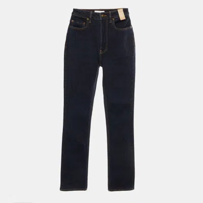 Pre-owned Rebecca Vallance Blue Denim Straight Leg Naomie Jeans S/waist 22"