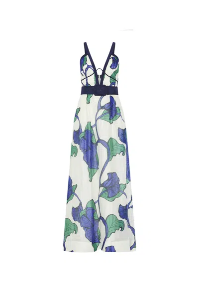 Rebecca Vallance Blue Ivy Maxi Dress In Neutrals
