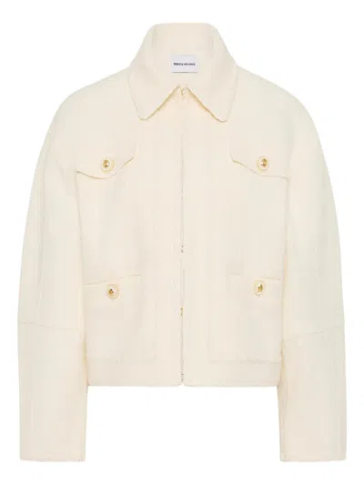 REBECCA VALLANCE BOUCLÉ BUTTON-UP JACKET