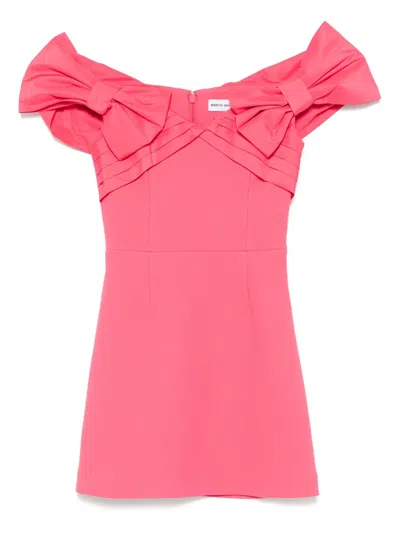 REBECCA VALLANCE BOW-DETAIL DRESS