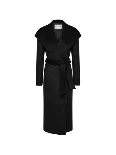 Rebecca Vallance Bower Belt Coat In Black