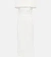 Rebecca Vallance Amore Off-shoulder Midi Dress In White