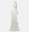 Rebecca Vallance Bridal Attia Halterneck Silk Gown In White