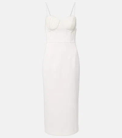 Rebecca Vallance Bridal Delaney Midi Dress In White