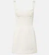 Rebecca Vallance Delaney Draped Minidress In White