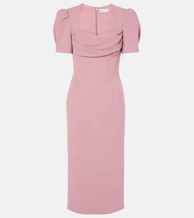 Rebecca Vallance Bridal Elora Midi Dress In Pink