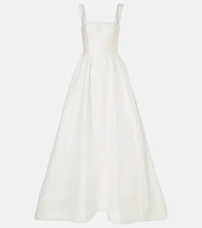 Rebecca Vallance Bridal Esther Brocade Gown In White