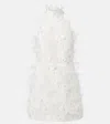 Rebecca Vallance Bridal Meha Feather-trimmed Minidress
