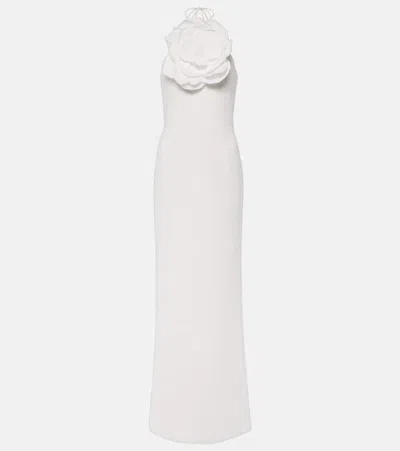 Rebecca Vallance Bridal Odetta Floral-appliqué Gown In White