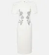 Rebecca Vallance Bridal Recut Embellished Midi Dress In White