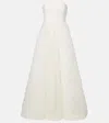 Rebecca Vallance Bridal Willow Ruffled Mesh Bustier Gown In White