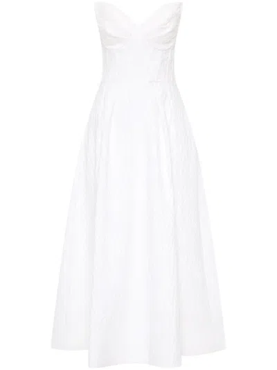 Rebecca Vallance Bridgette Midi Dress In White