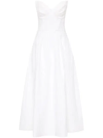 Rebecca Vallance Bridgette Midi Dress In White