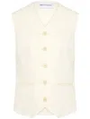 Rebecca Vallance Dimitria Vest In Neutrals