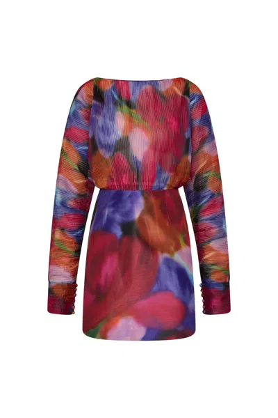 REBECCA VALLANCE CABARET ROSES MINI DRESS