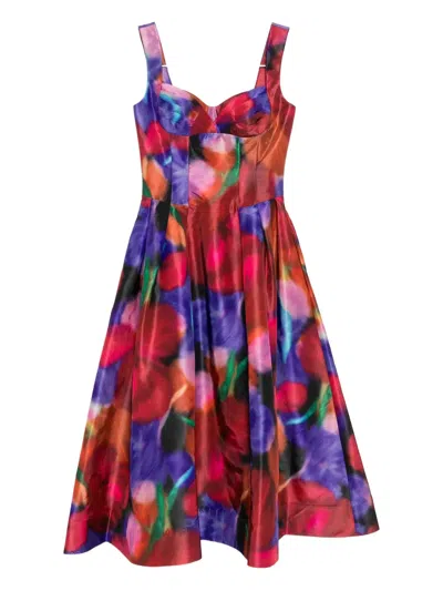 Rebecca Vallance Caberet Roses Dress In Multi