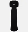 Rebecca Vallance Cameron Maxikleid Mit Cape-ausschnitt In Black