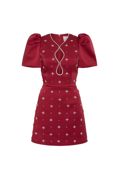 Rebecca Vallance Carmella Puff Sleeve Mini Dress