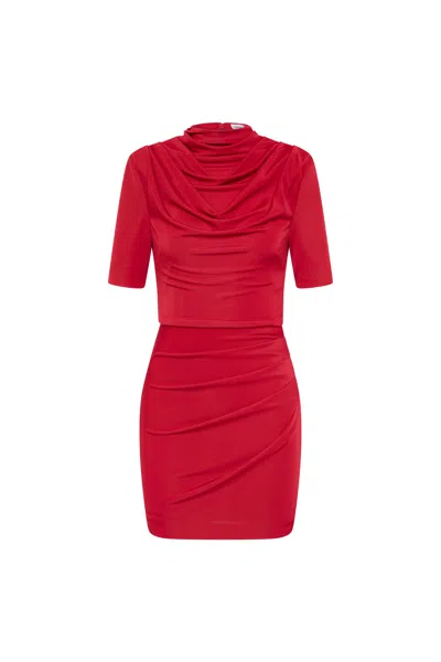 Rebecca Vallance Carmine Mini Dress In Red