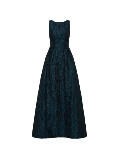 Rebecca Vallance Cascades Gown In Blue