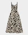 Rebecca Vallance Catena Midi Dress In Black