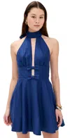 Rebecca Vallance Cera Mini Dress In Blue