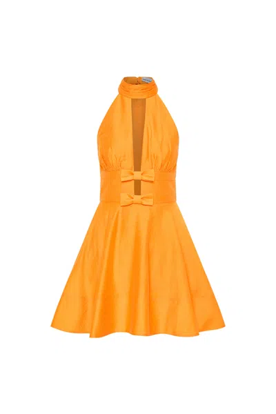 Rebecca Vallance Cera Mini Dress In Orange