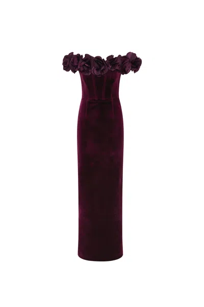 REBECCA VALLANCE CHARLES STRAPLESS GOWN