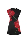 Rebecca Vallance Chaya Floral-print Duchesse-satin Mini Dress