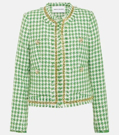 Rebecca Vallance Cher Houndstooth Jacket In Multicoloured