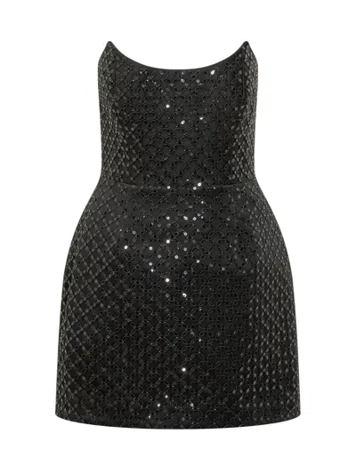 Rebecca Vallance Chic Mini Dress In Black