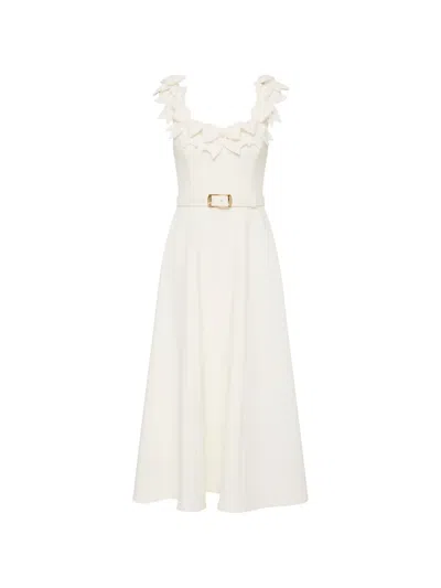 Rebecca Vallance Christopher Midi Dress In Neutral