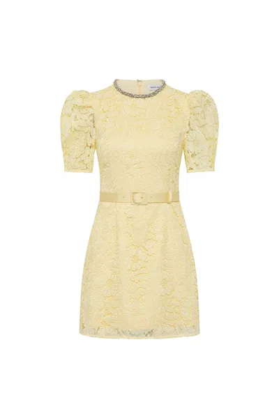 Rebecca Vallance Citrine Mini Dress In Yellow