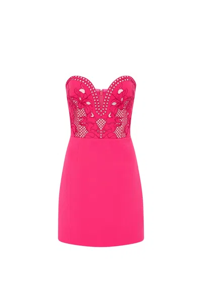 Rebecca Vallance Claudia Mini Dress In Pink