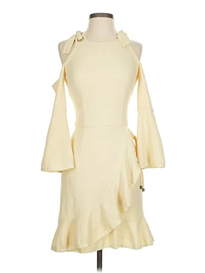 Pre-owned Rebecca Vallance Cocktail Dress In White