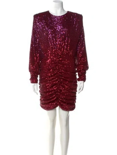 Pre-owned Rebecca Vallance Crew Neck Mini Dress W/ Tags In Multi