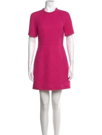 Pre-owned Rebecca Vallance Crew Neck Mini Dress W/ Tags In Pink