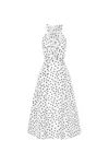 Rebecca Vallance Delia Halter Midi Dress