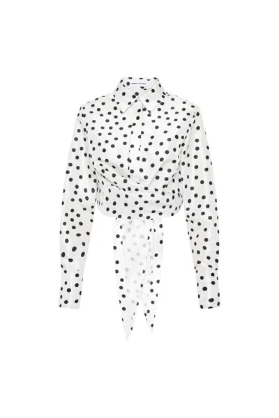 Rebecca Vallance Delia Long Sleeve Top In White